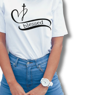T-shirt Croix du coeur