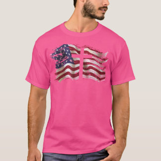 T-shirt Croix Du Drapeau Américain Pour Chrétiens Américai