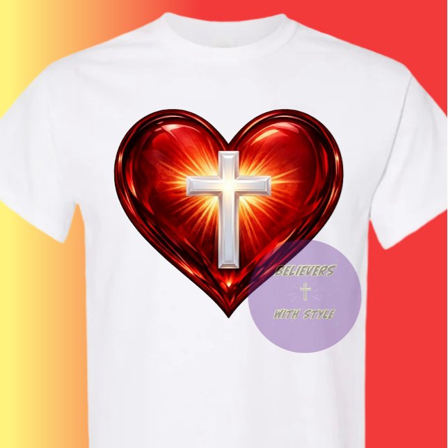 T-shirt Croix et Cœur (Créateur téléchargé)