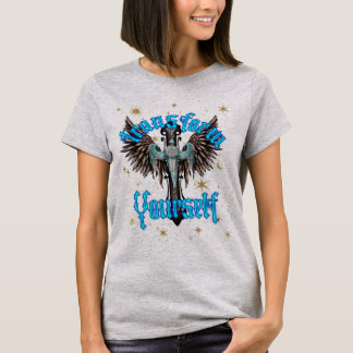 T-shirt Croix gothique Avec Ailes Transformez Votre Âme
