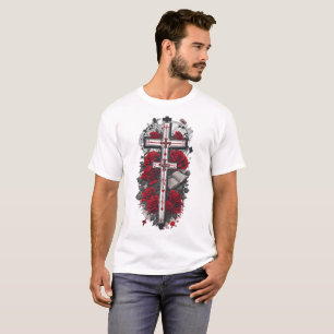 T-shirt Croix gothique de tatouage 10