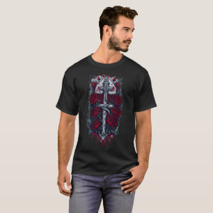 T-shirt Croix gothique de tatouage 16