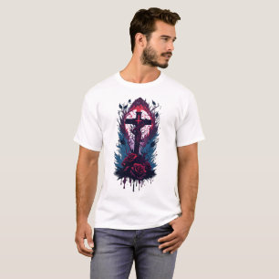 T-shirt Croix gothique de tatouage 27