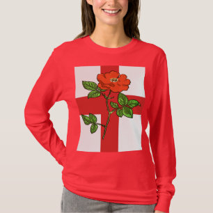 T-shirt Croix Héraldique de St George et Rose Tudor Anglet