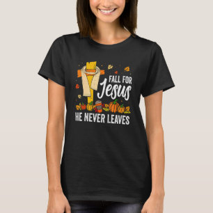 T-shirt Croix Jésus Christian Lover Chute pour Jésus Il Ne