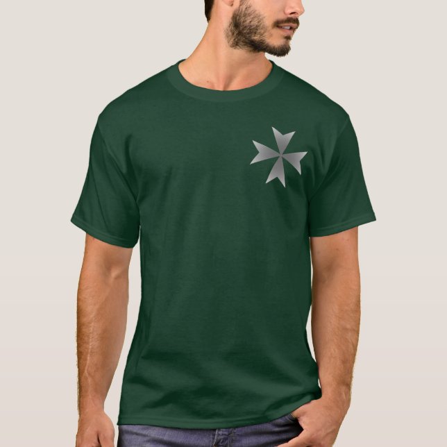 T-shirt Croix maltaise de petit chrome (Devant)