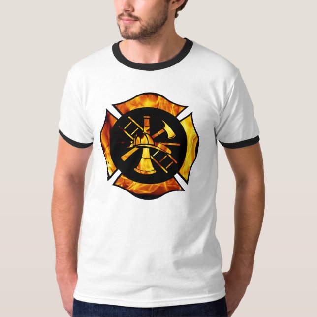 T-shirt Croix maltaise flamboyante (Devant)