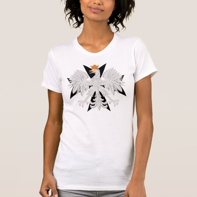 T-shirt Croix maltaise polonaise d'Eagle (Devant)