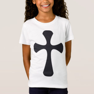 T-Shirt Croix minimaliste moderne Art chrétien contemporai