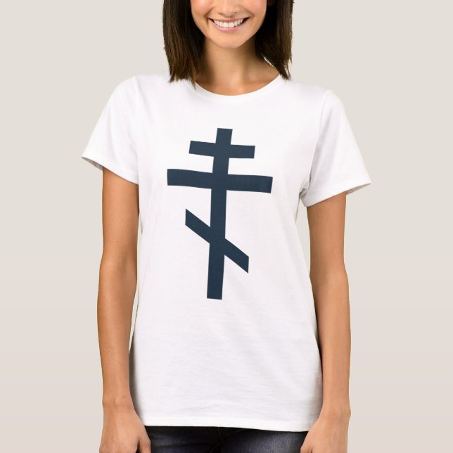 T-shirt Croix orthodoxe russe (Devant)