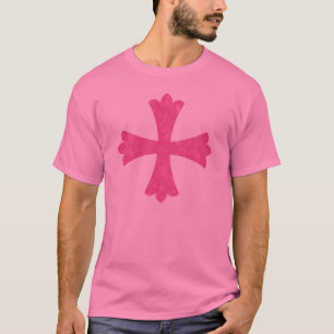 T-shirt Croix Patonce de Conception Graphique Héraldique