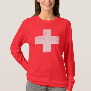 T-shirt Croix-Rouge affligée