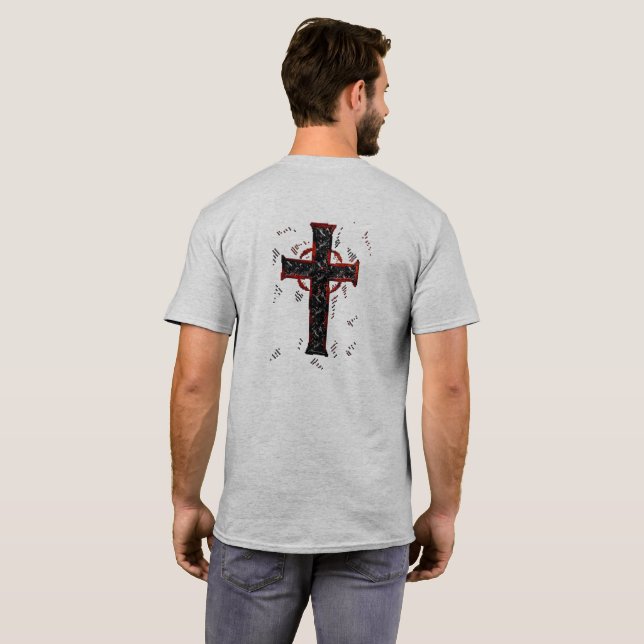 T-shirt Croix-Rouge noire et (Dos entier)