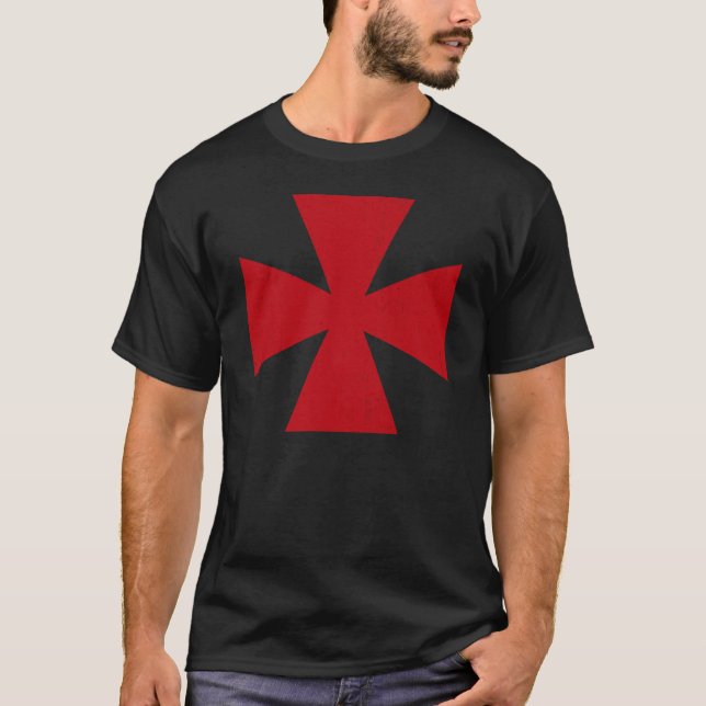 T-shirt Croix suédoise de franc-maçons (Devant)