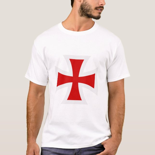 T-shirt croix templière  (Devant)