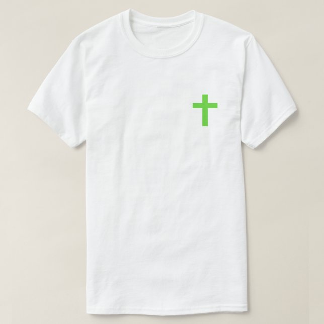 T-shirt Croix verte (Design devant)