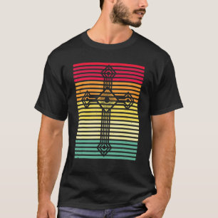 T-shirt Croix vintage catholique Pâques