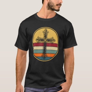 T-shirt Croix Vintage catholique Pâques