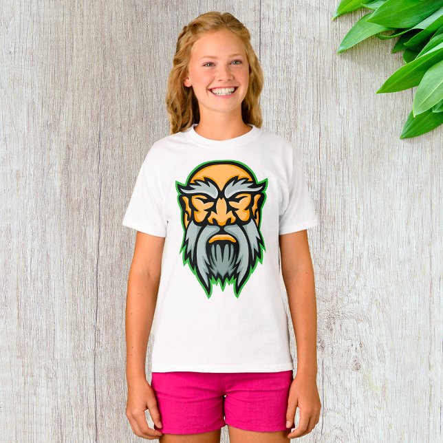 T-Shirt Cronos Dieu Grec Barbe Grise (Créateur téléchargé)