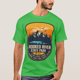 T-shirt Crooked River State Park Géorgie Camping Vintage f