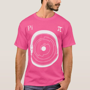 T-shirt Crop Circle Art Blanc - Pi