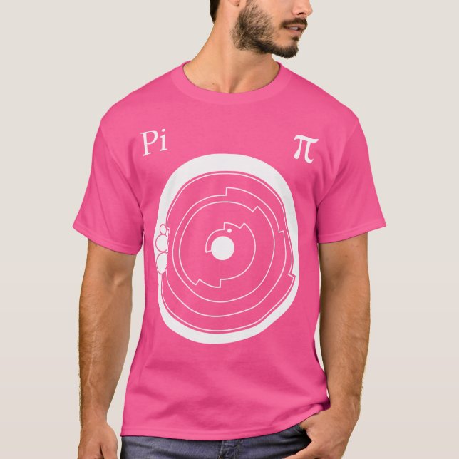 T-shirt Crop Circle Art Blanc - Pi (Devant)