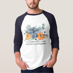 T-shirt Croptoberfest 3/4 Raglan Sleeve Shirt Unisex