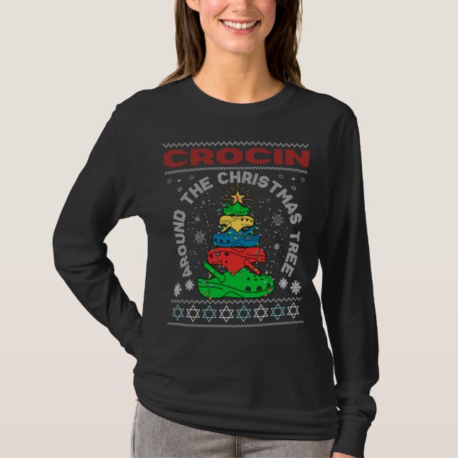 T-shirt Croquer autour de l'arbre de Noël (Devant)