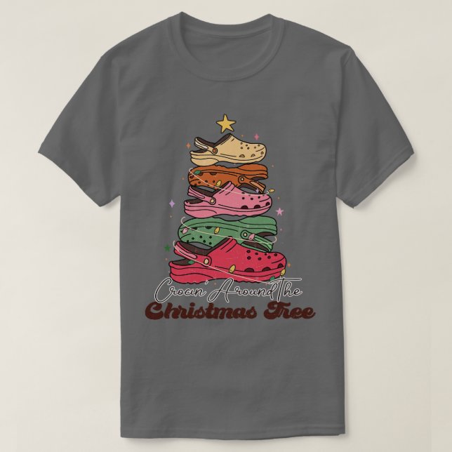 T-shirt Croquer autour du sapin de Noël (Design devant)