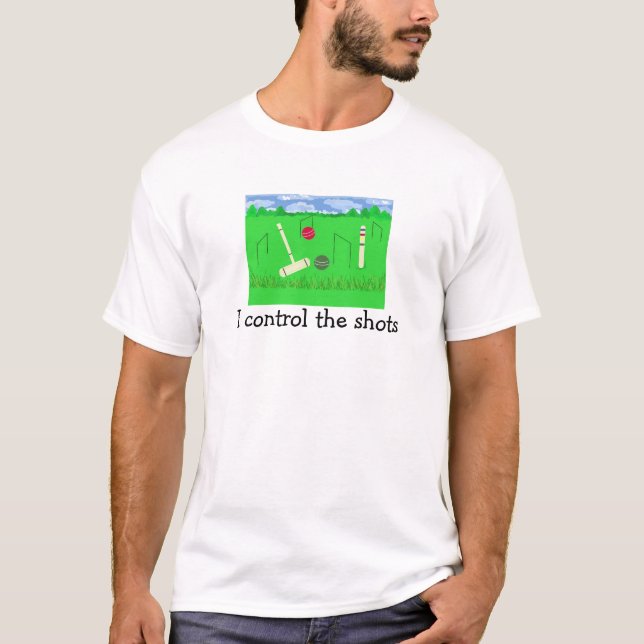 T-shirt Croquet I contrôle les coups (Devant)
