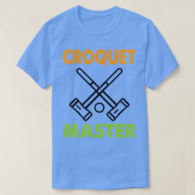 T-shirt Croquet Master Funny Croquet Player Gift  (Design devant)
