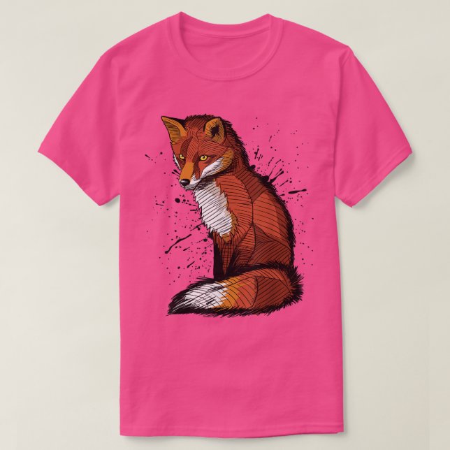 T-shirt Croquis Artistique D'Un Fo, Plaque D'Encre 269 (Design devant)