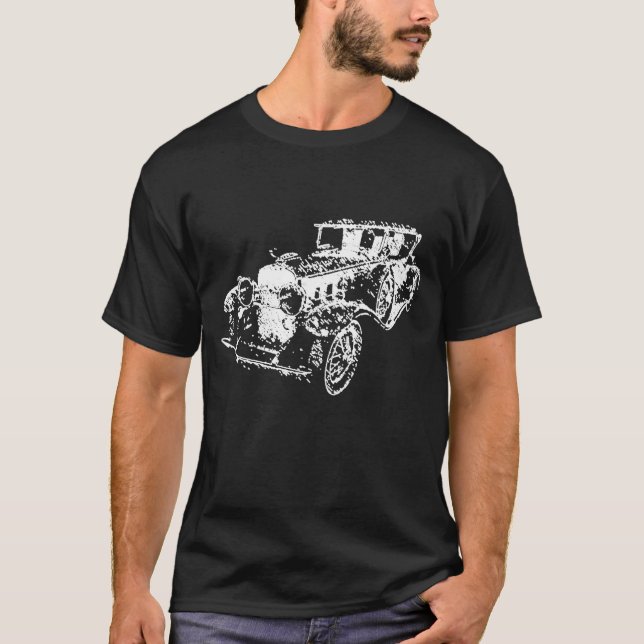 T-shirt Croquis classique Cadillac V-16 1930 (Devant)