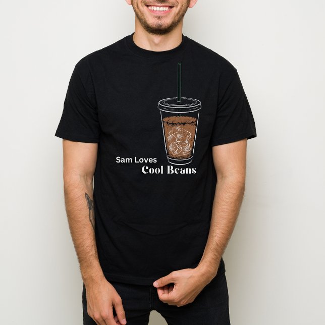 T-shirt Croquis cool pour louveteur de café glacé (Créateur téléchargé)