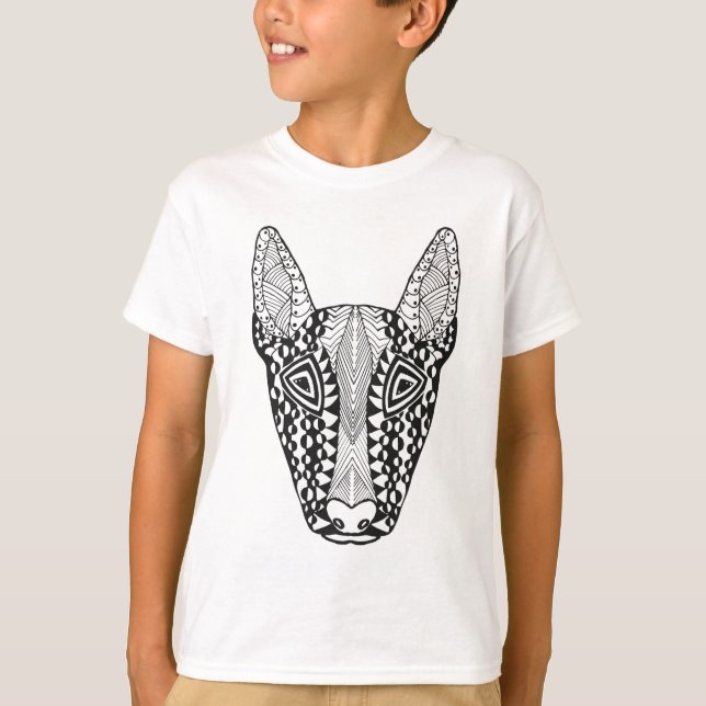 T-shirt Croquis de bull-terrier (Devant)