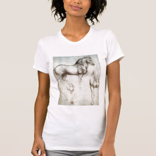 T-shirt Croquis de cheval