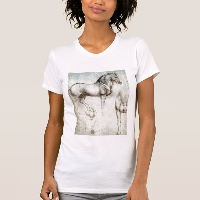 T-shirt Croquis de cheval (Devant)