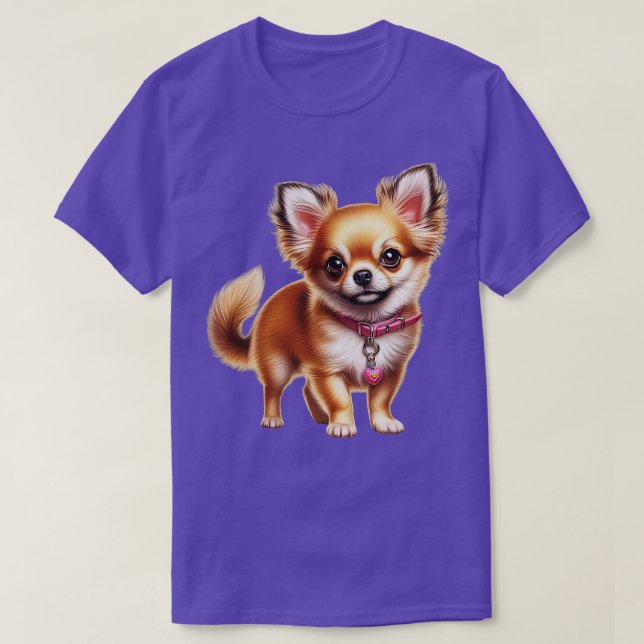 T-shirt Croquis de Chihuahua réaliste (Design devant)