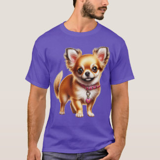 T-shirt Croquis de Chihuahua réaliste