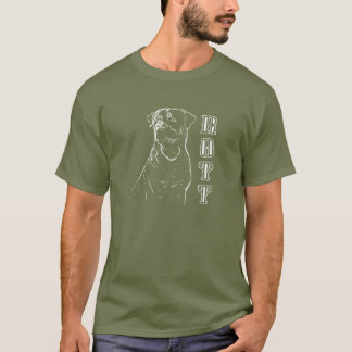 T-shirt Croquis de crayon de rottweiler