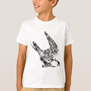 T-shirt Croquis de faucon pérégrin