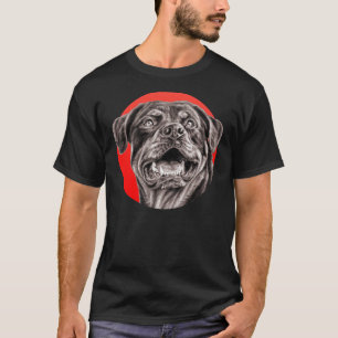 T-shirt Croquis de rottweiler