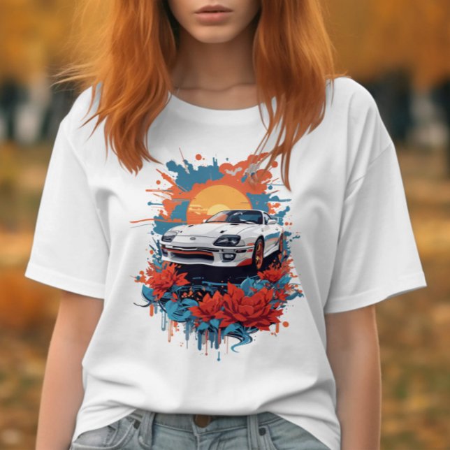 T-shirt Croquis de voiture (Créateur téléchargé)