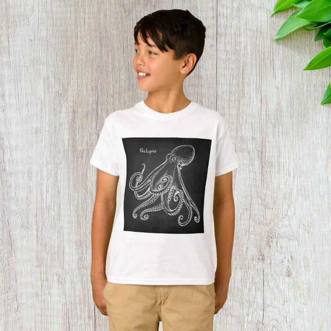 T-shirt Croquis d'octopus (Créateur téléchargé)