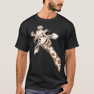 T-shirt Croquis Giraffe Art