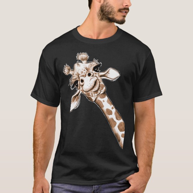 T-shirt Croquis Giraffe Art (Devant)
