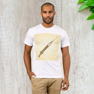 T-shirt Croquis Médicale de soins de santé vintage Syringe