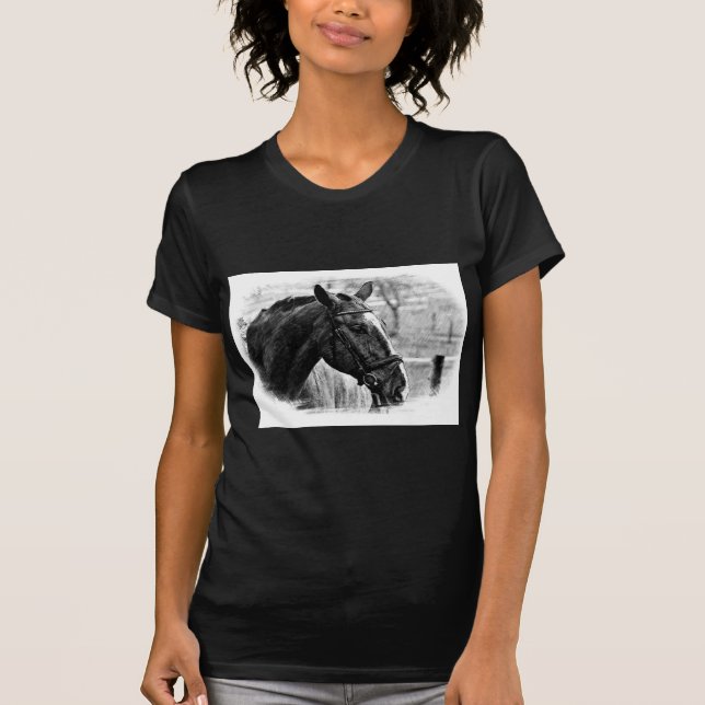 T-shirt Croquis noir blanc (Devant)