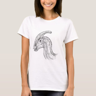 T-shirt Croquis Parasaurolophus