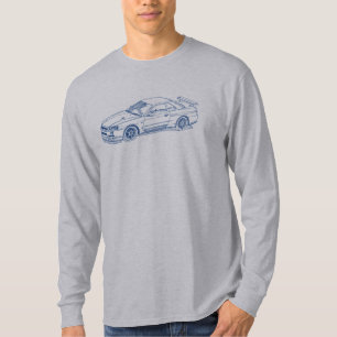 T-shirt Croquis R34 2000 GTR d'horizon de NIS